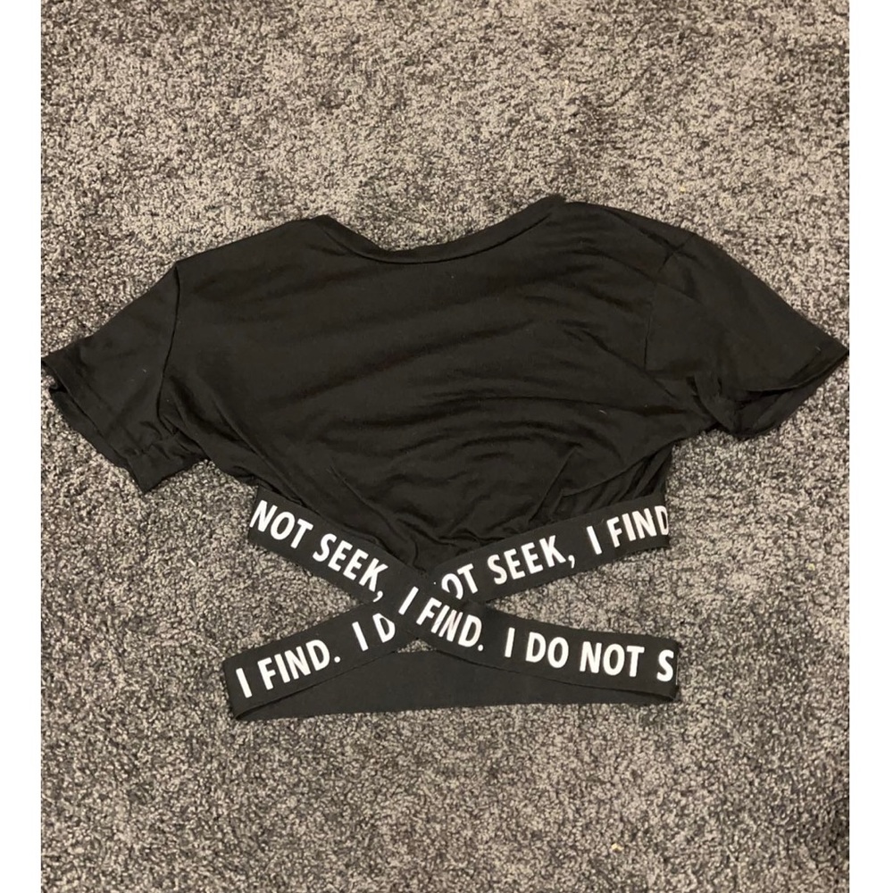 Cris Cross Black Crop Top